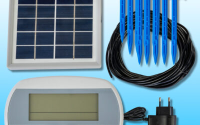 Solarny system nawadniający z czujnikiem wilgotności IC 205 15 Kroplowników